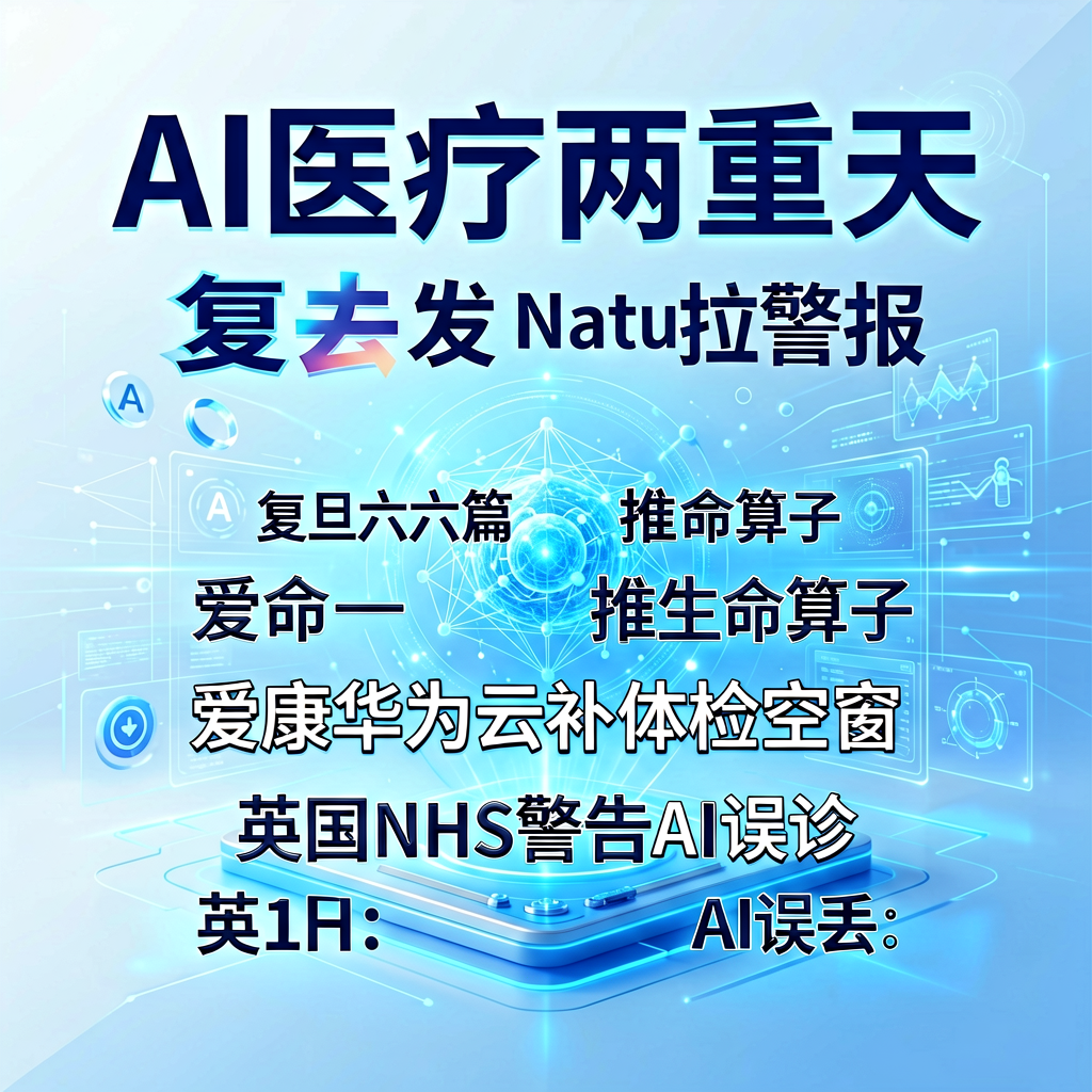 AI医疗两重天：复旦发Nature，NHS拉警报