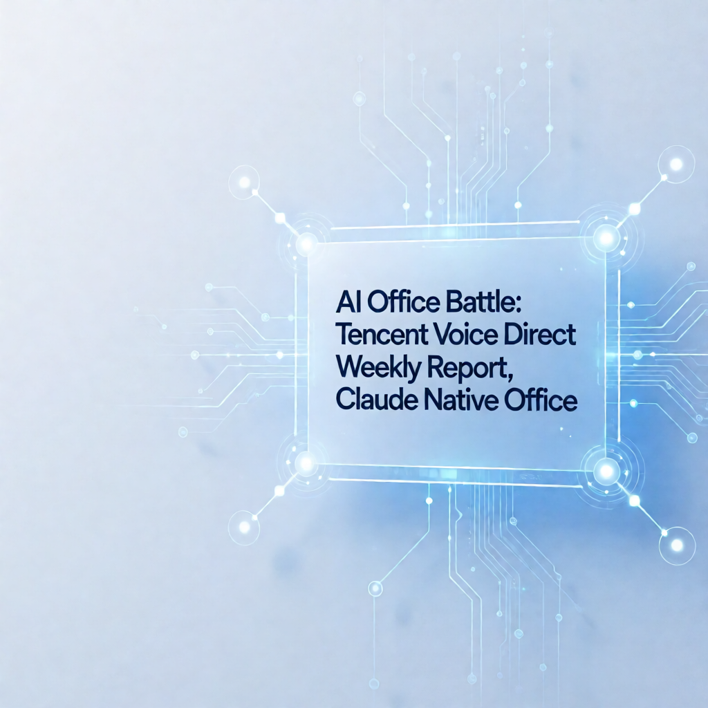 AI办公大战打响：腾讯语音直出周报，Claude上线原生Office