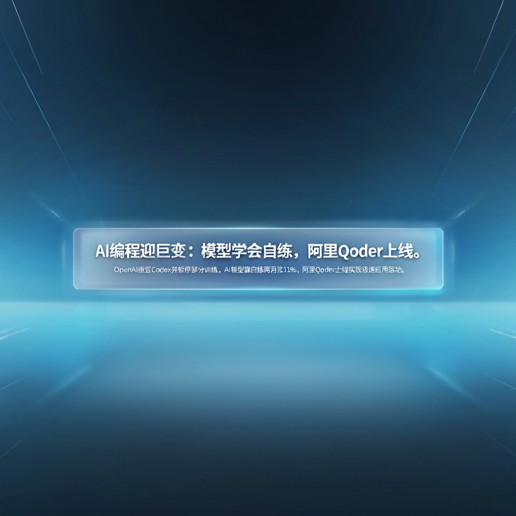 AI编程迎巨变：模型学会自练，阿里Qoder上线