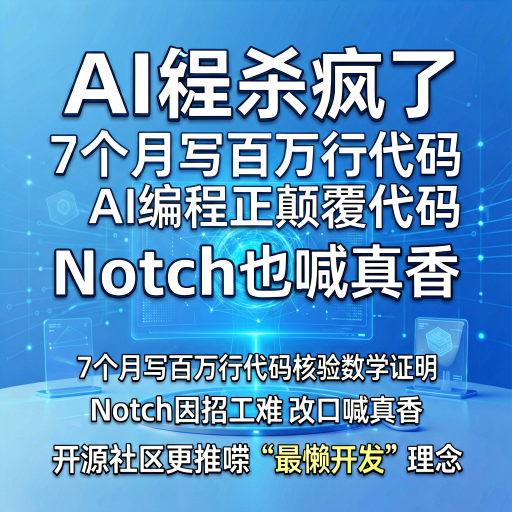 AI编程杀疯了：7个月写百万行代码，Notch也喊真香