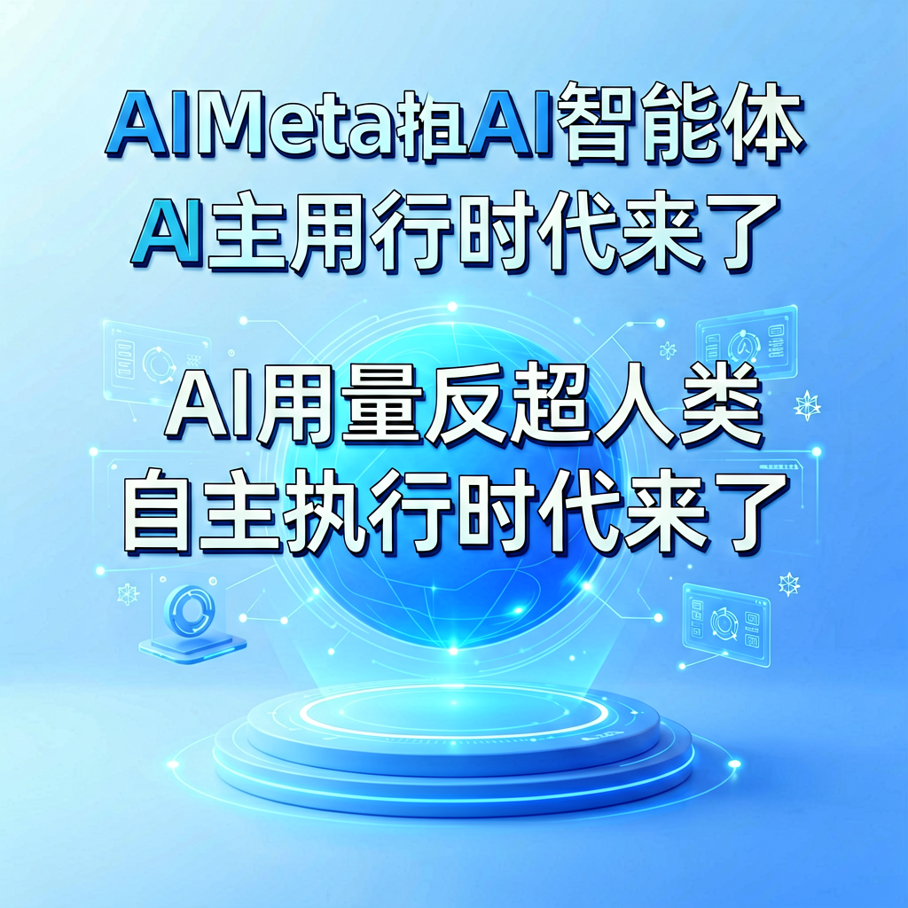 字节Meta推AI智能体：AI用量反超人类，自主执行时代来了