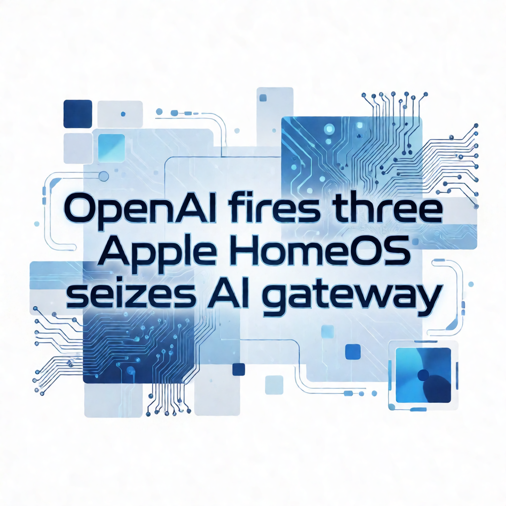 OpenAI开掉三人，苹果homeOS抢AI入口