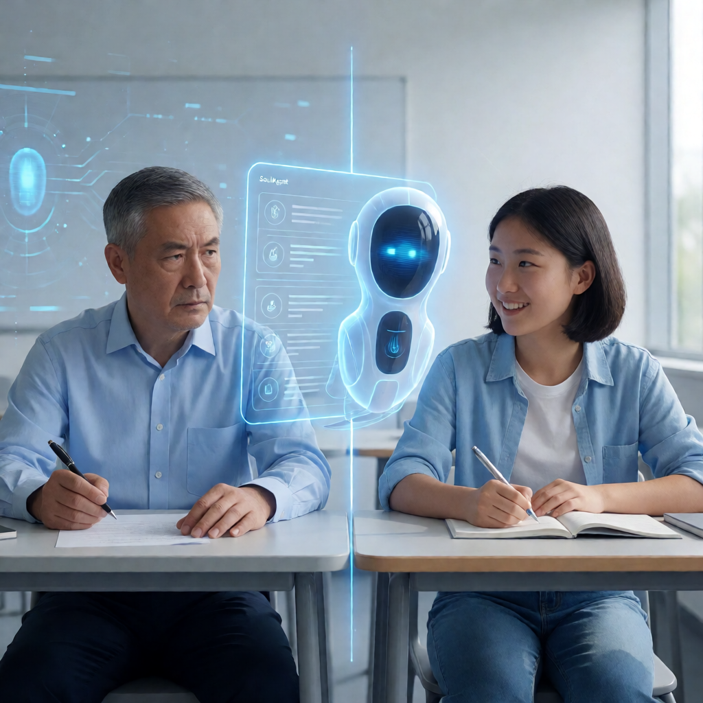 AI逼教授退回纸笔考场，也有人把AI请进课堂