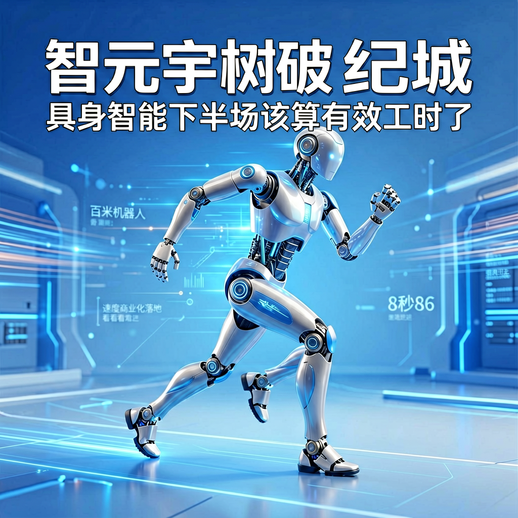 AI人形机器人百米破纪录，具身智能下半场该算有效工时了