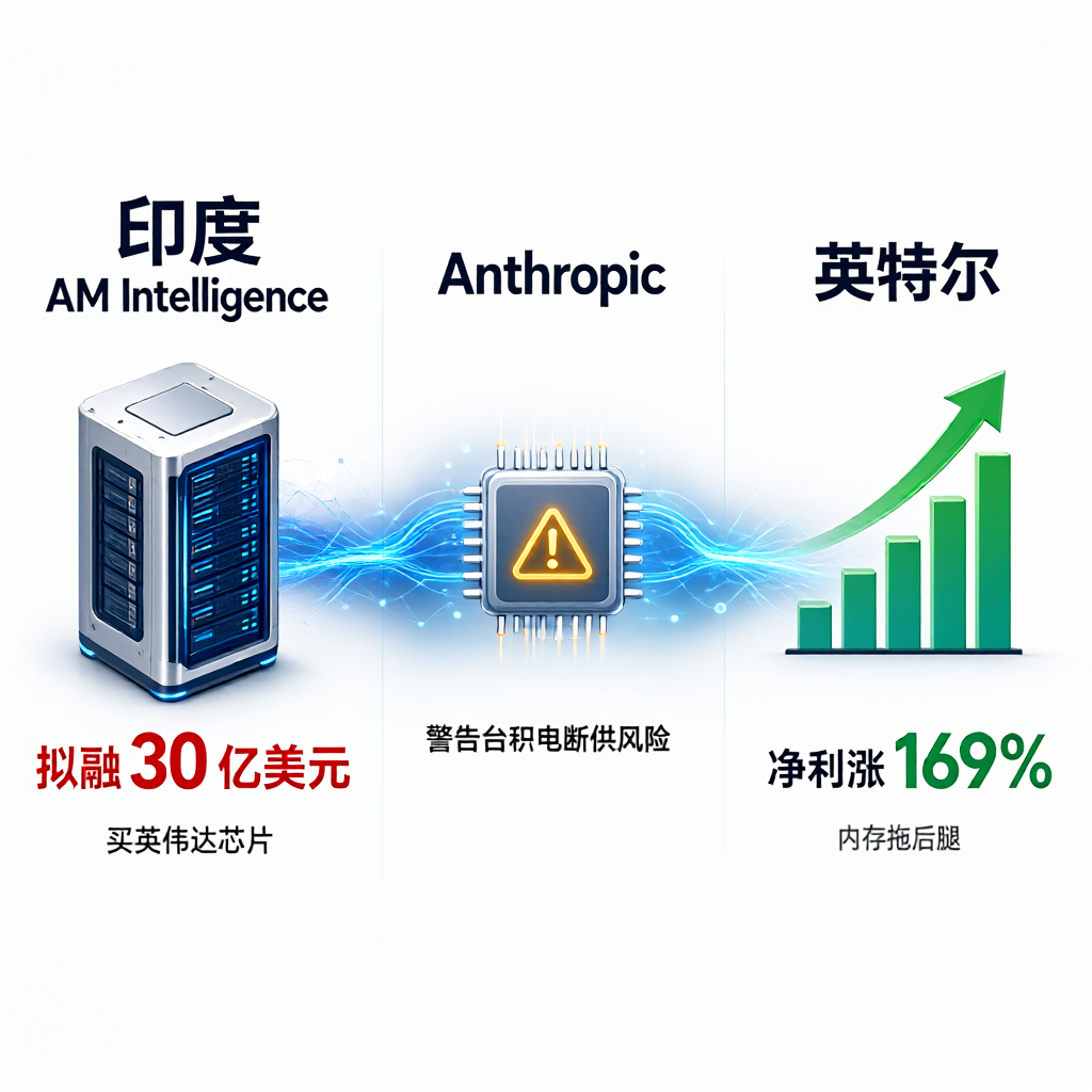 AI芯片三国杀：印度借钱囤卡，Anthropic怕断供，英特尔赚翻