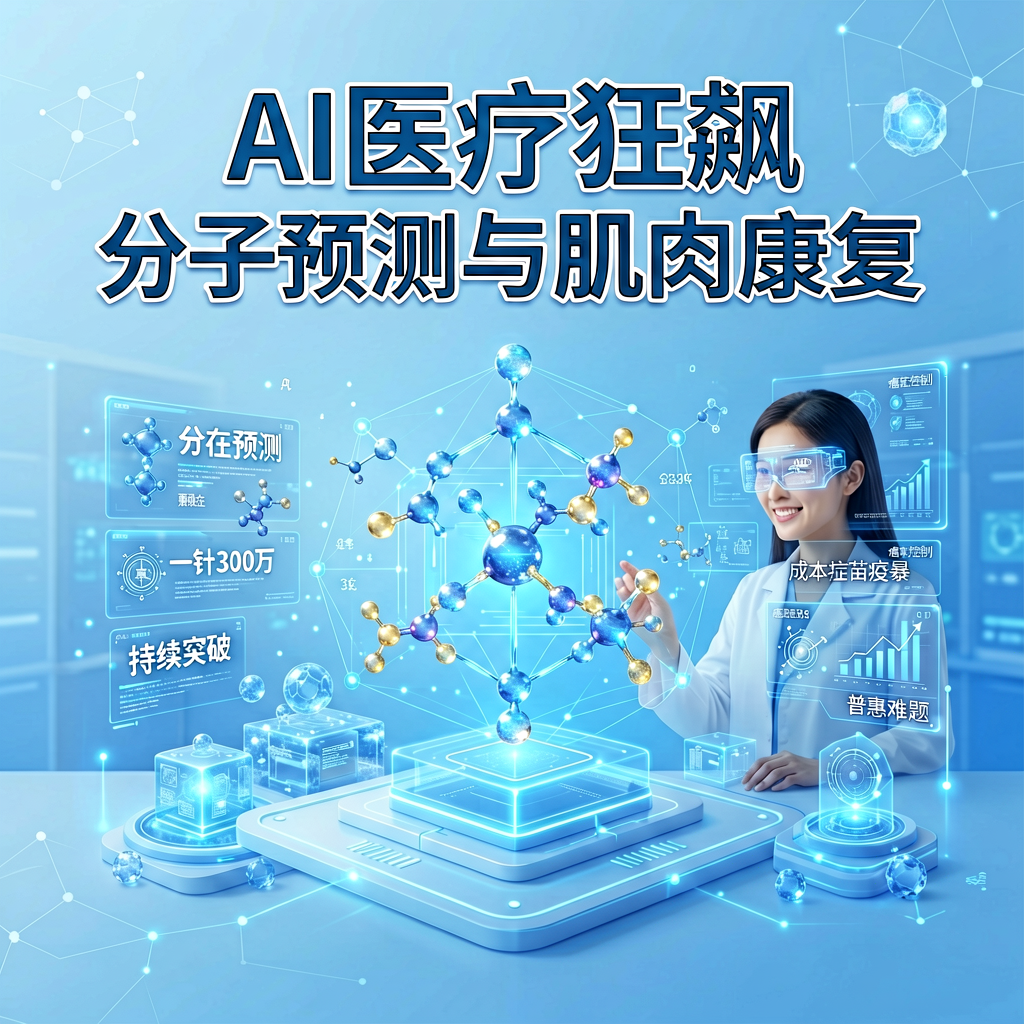 AI医疗狂飙：分子预测与肌肉康复，天价药仍是门槛