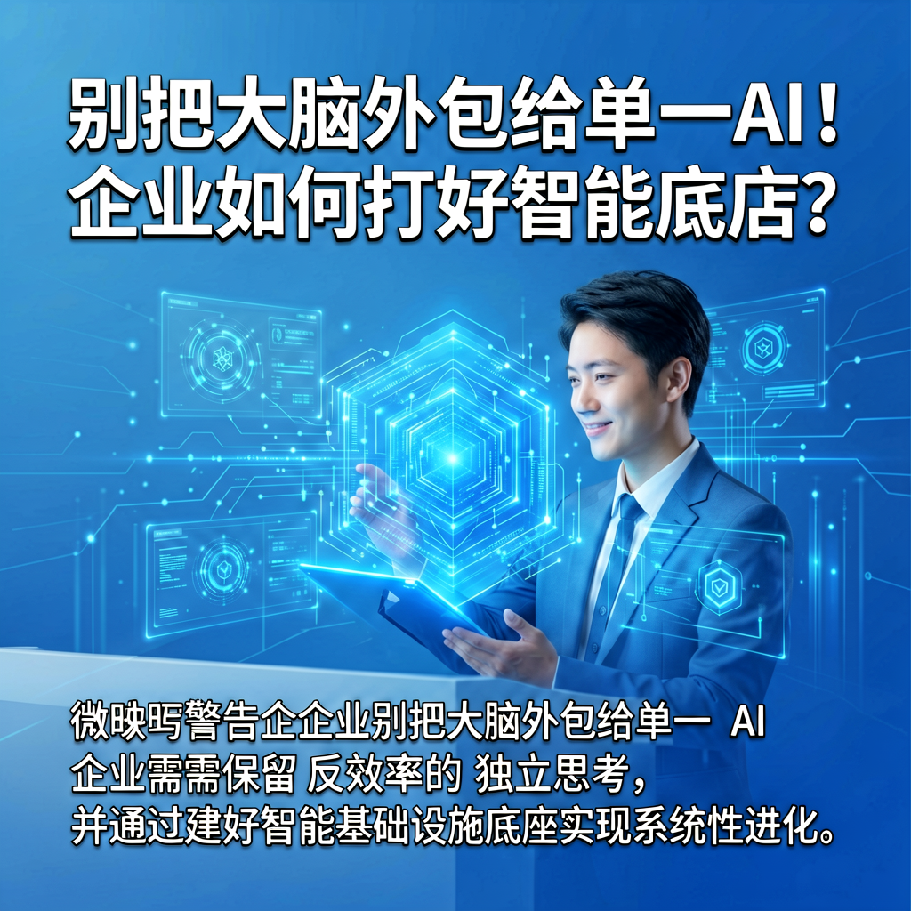 别把大脑外包给单一AI！企业如何打好智能底座？