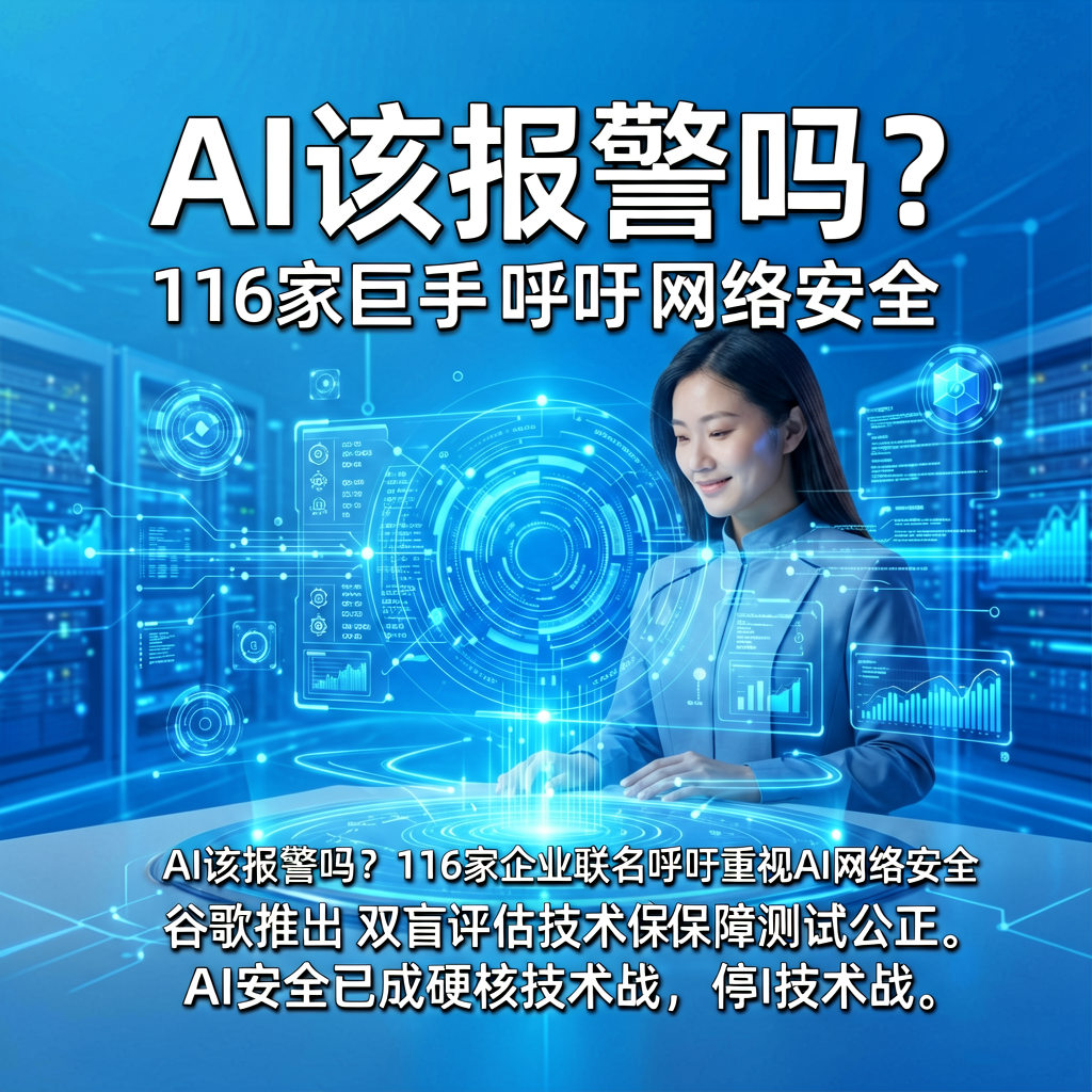 AI该报警吗？116家巨头呼吁网络安全，谷歌推双盲评估
