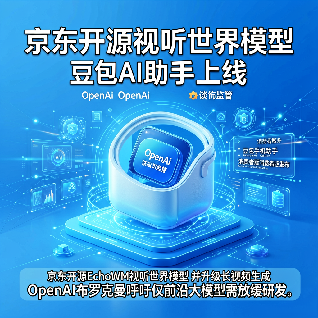 京东开源视听世界模型，豆包AI助手上线，OpenAI谈监管