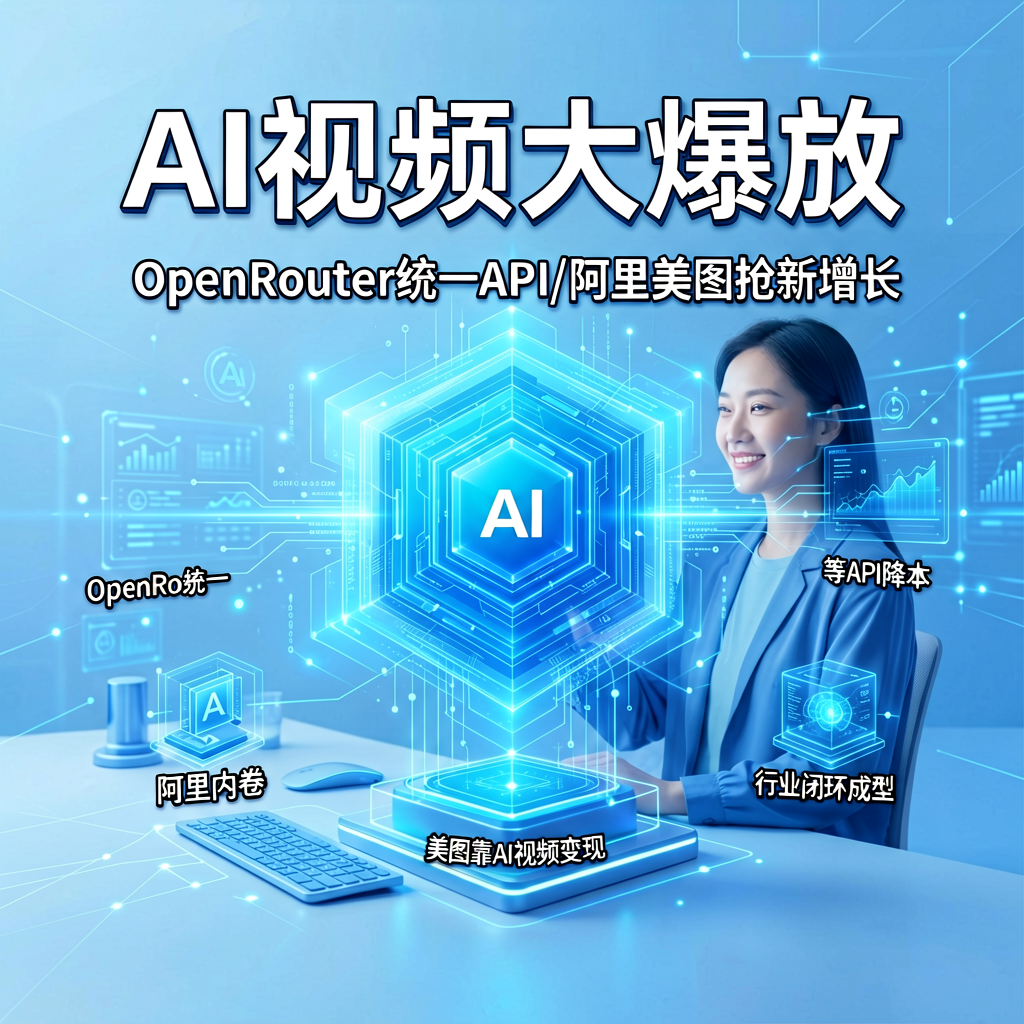 AI视频大爆发：OpenRouter统一API，阿里美图抢新增长