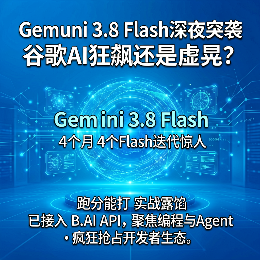 Gemini 3.8 Flash深夜突袭，谷歌AI狂飙还是虚晃？