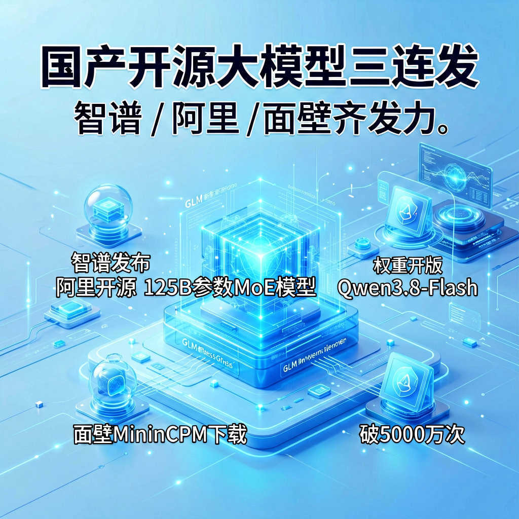 国产开源大模型三连发：智谱、阿里、面壁齐发力
