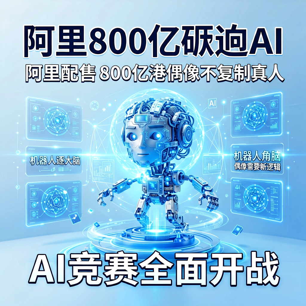 阿里800亿砸向AI，机器人比大脑，偶像不复制真人