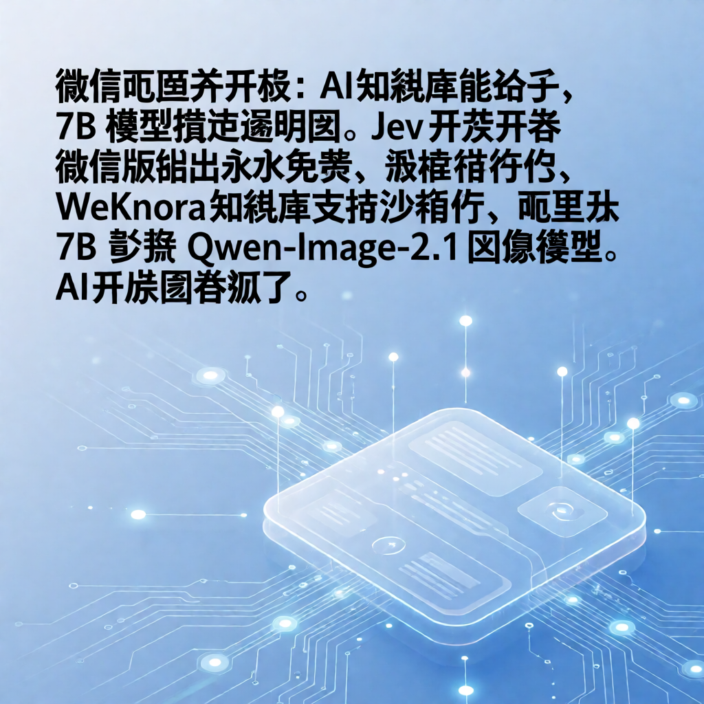 微信阿里齐开源：AI知识库能动手，7B模型搞定透明图