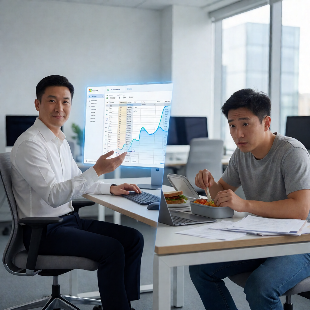AI办公两极：Excel秒变看板，有人慌到偷午餐