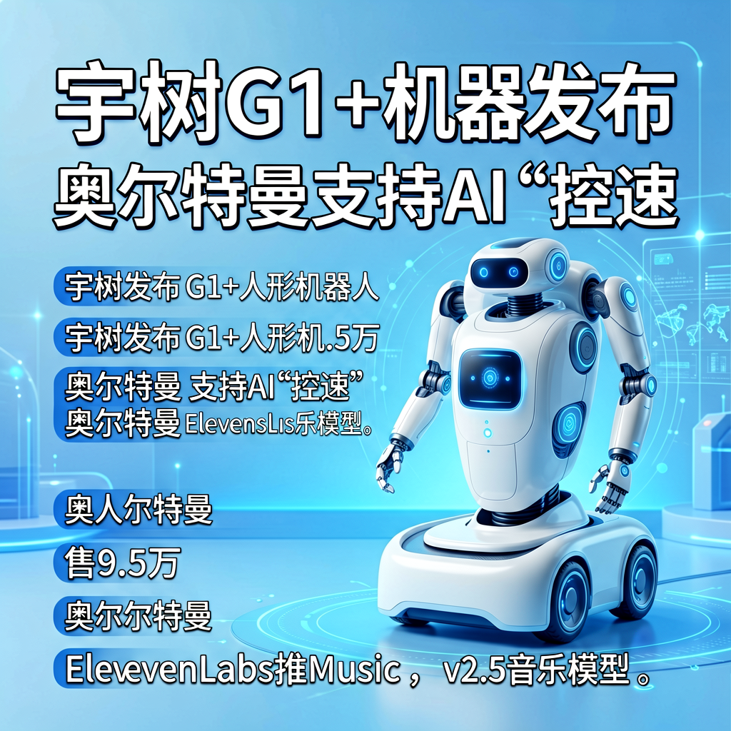 宇树G1+机器人发布，奥尔特曼支持AI"控速"