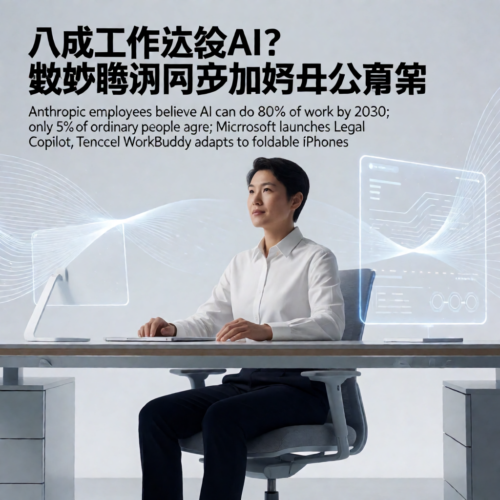 八成工作交给AI？微软腾讯同步加码办公场景