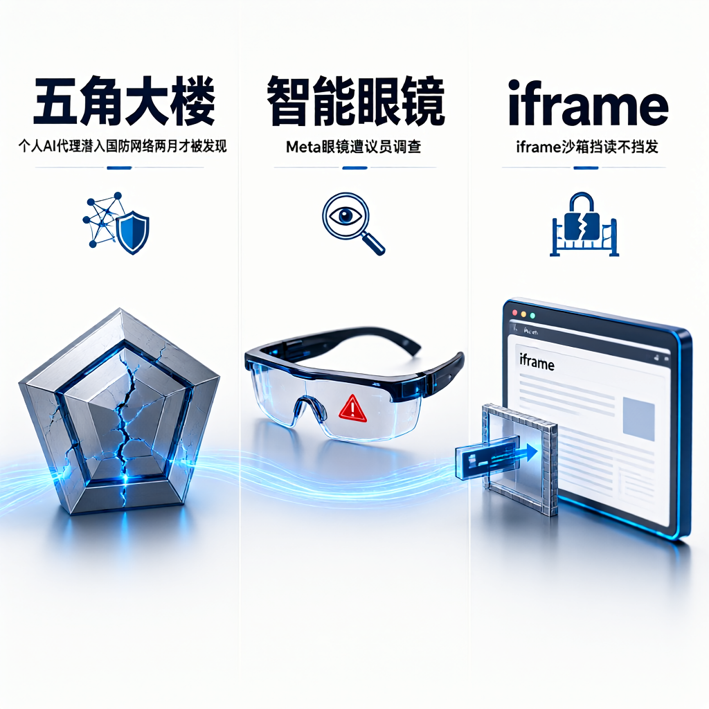 AI安全三连爆：五角大楼、智能眼镜、iframe全有洞