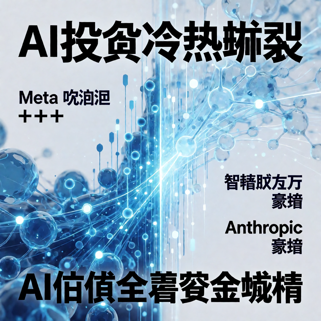 AI投资冷热撕裂：Meta吹泡泡，智谱跌万亿，Anthropic豪赌2万亿
