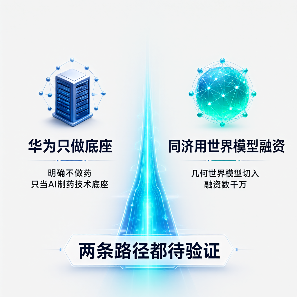 AI制药：华为只做底座，同济用世界模型融资