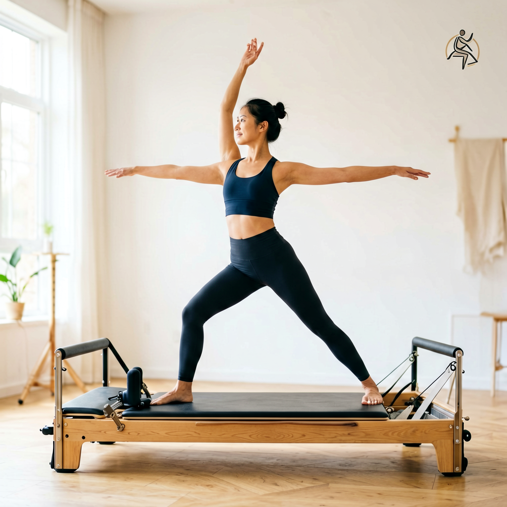 Reformer de Pilates Plegable con Doble Resistencia