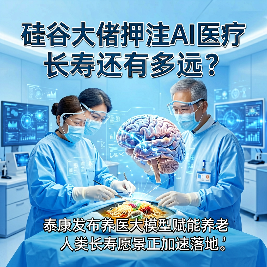 硅谷大佬押注AI医疗：脑肿瘤切除成功，长寿还有多远？