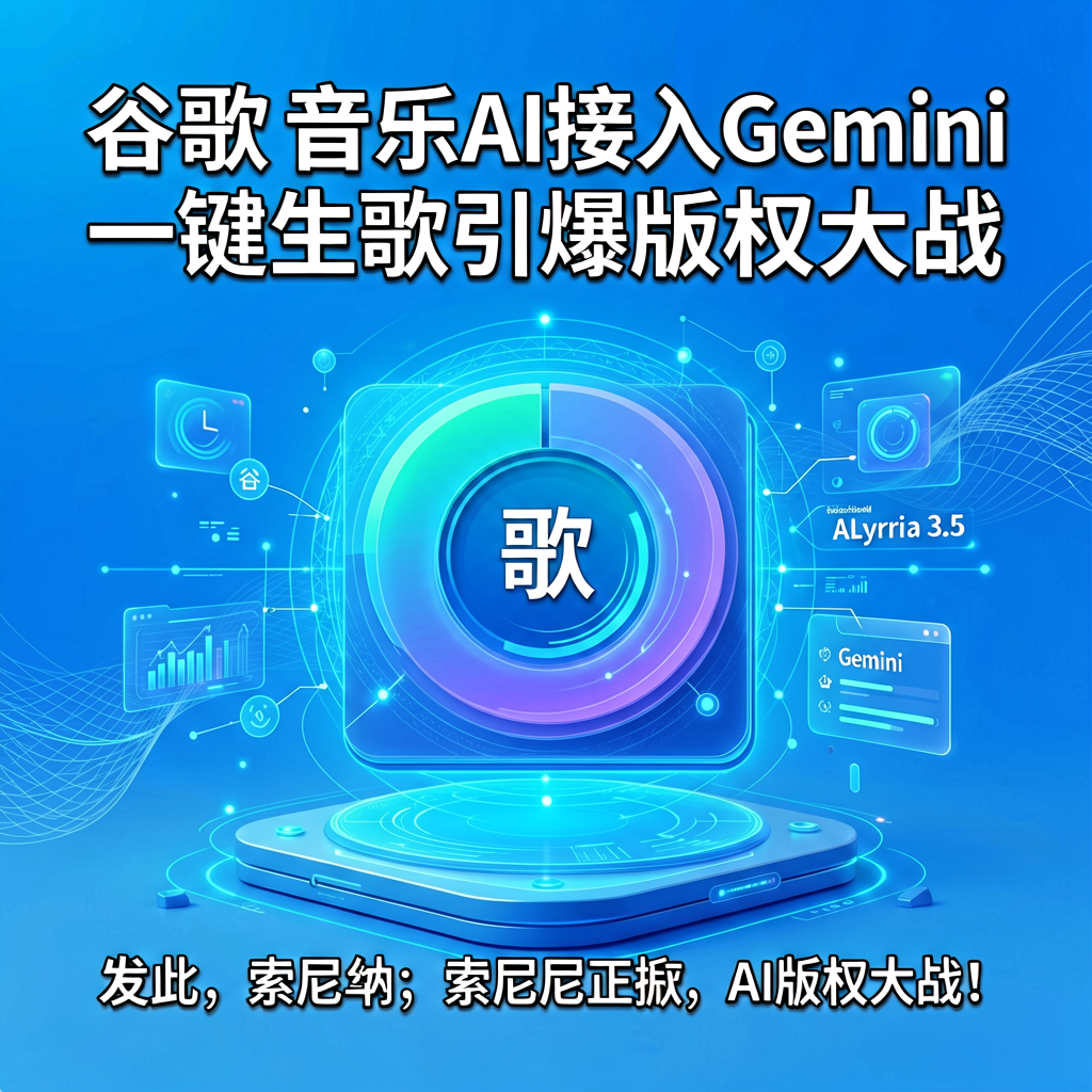 谷歌音乐AI接入Gemini，一键生歌引爆版权大战