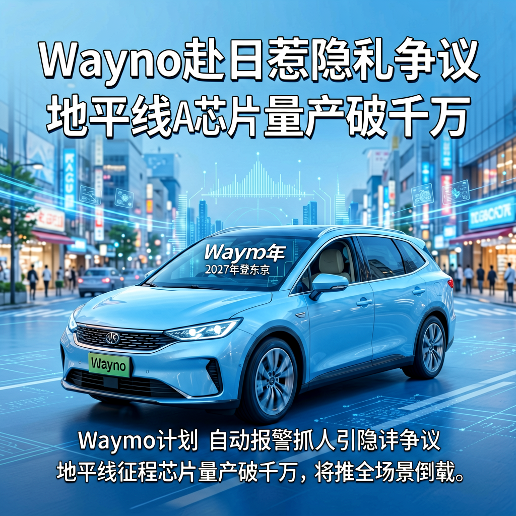Waymo赴日惹隐私争议，地平线AI芯片量产破千万