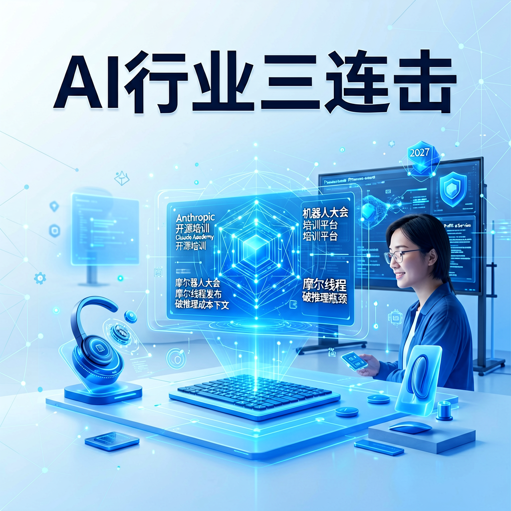 AI行业三连击：Anthropic开源培训、机器人大会、摩尔线程破推理瓶颈