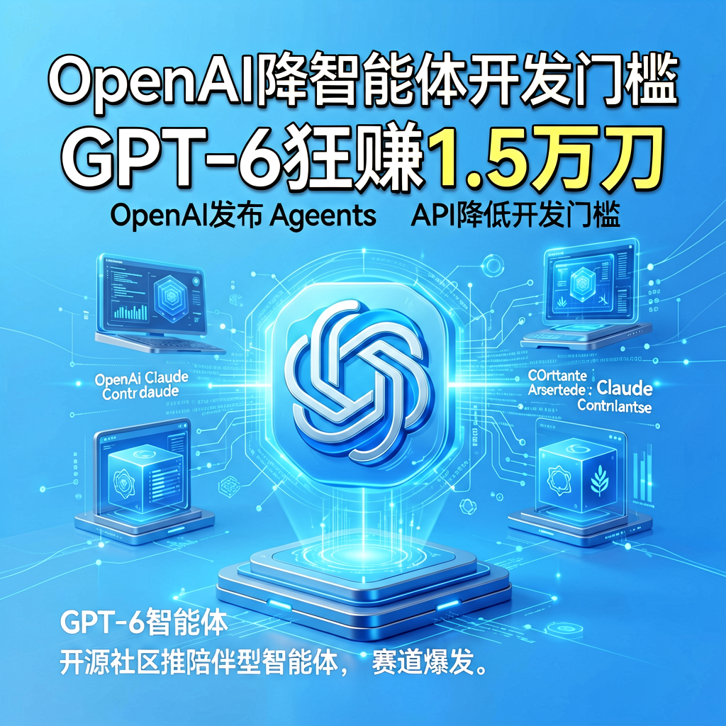 OpenAI降智能体开发门槛，GPT-6狂赚1.5万刀