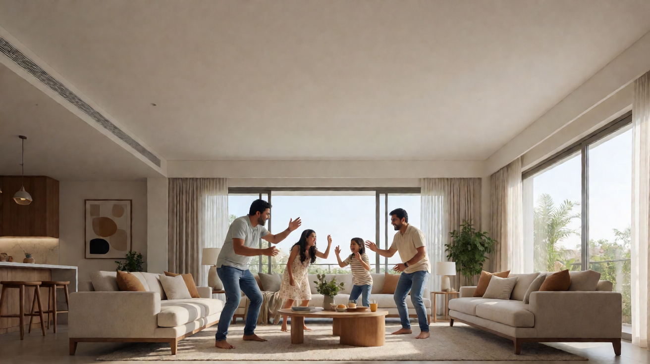 Studio to 4 BHK homes with 200+ amenities at Sattva City, spread across 50 — 4:3