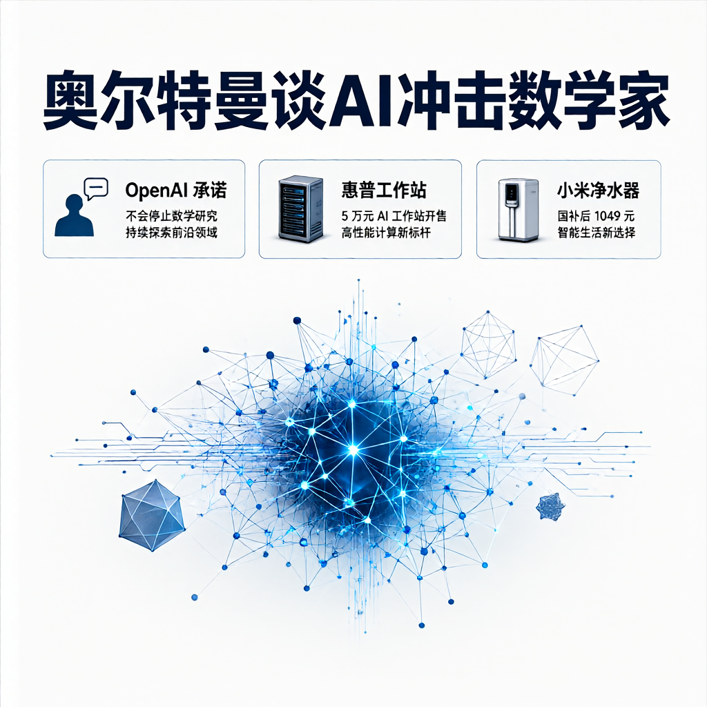 奥尔特曼谈AI冲击数学家，惠普5万工作站开卖