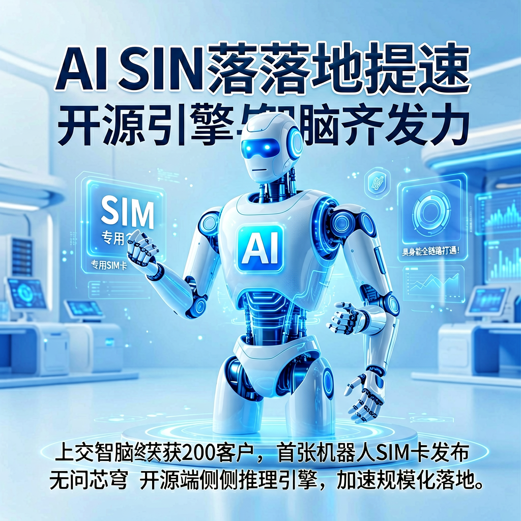 AI机器人落地提速：专用SIM卡、开源引擎与智脑齐发力