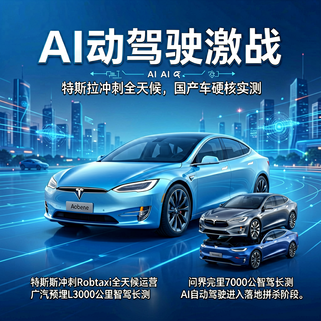 AI自动驾驶激战：特斯拉冲刺全天候，国产车硬核实测