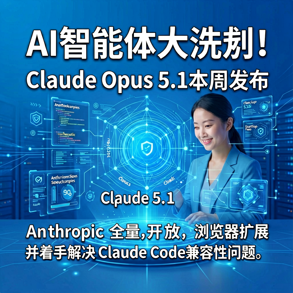 AI智能体大洗牌！Claude Opus 5.1本周发布，扩展全量开放