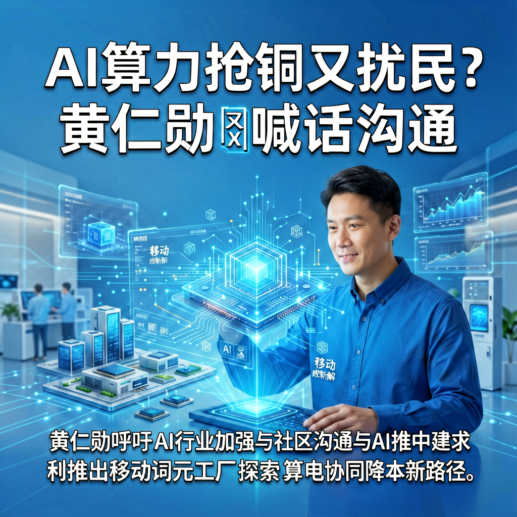 AI算力抢铜又扰民？黄仁勋喊话沟通，移动工厂成新解