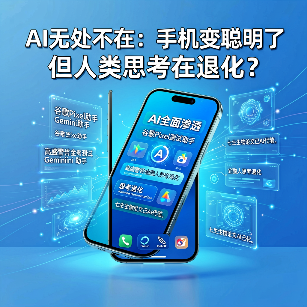 AI无处不在：手机变聪明了，但人类思考在退化？