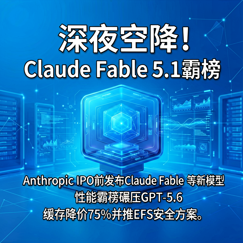 深夜空降！Claude Fable 5.1霸榜，Anthropic硬刚GPT-5.6
