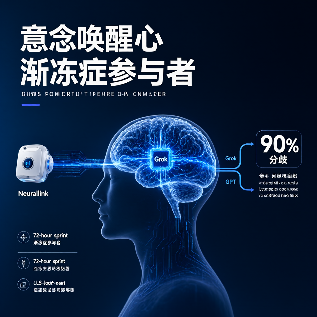 意念唤醒Grok，Neuralink 72小时把AI接进大脑