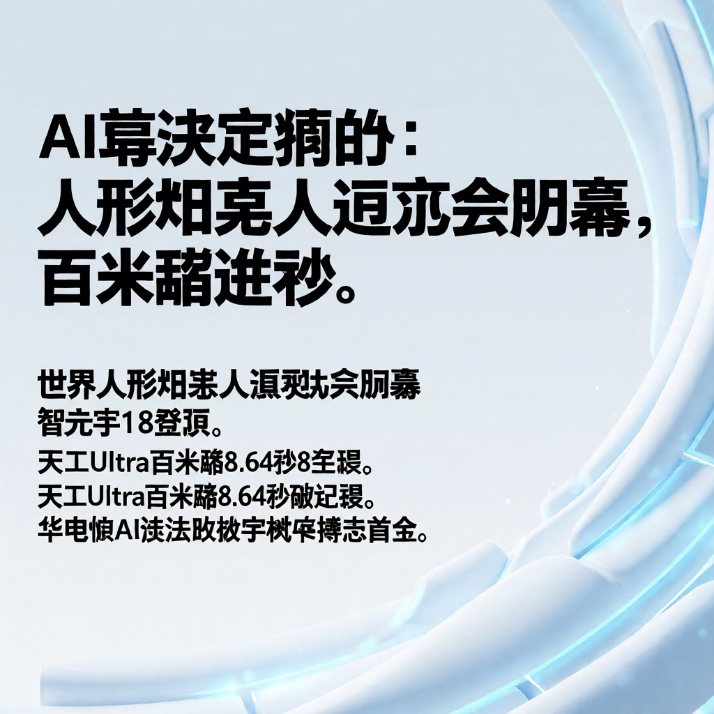 AI算法定胜负：人形机器人运动会闭幕，百米跑进8秒