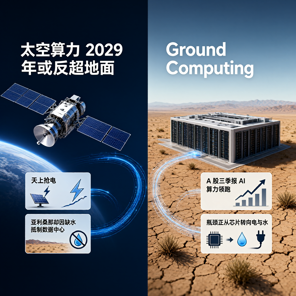 AI算力两头烧：天上抢电，地上抢水