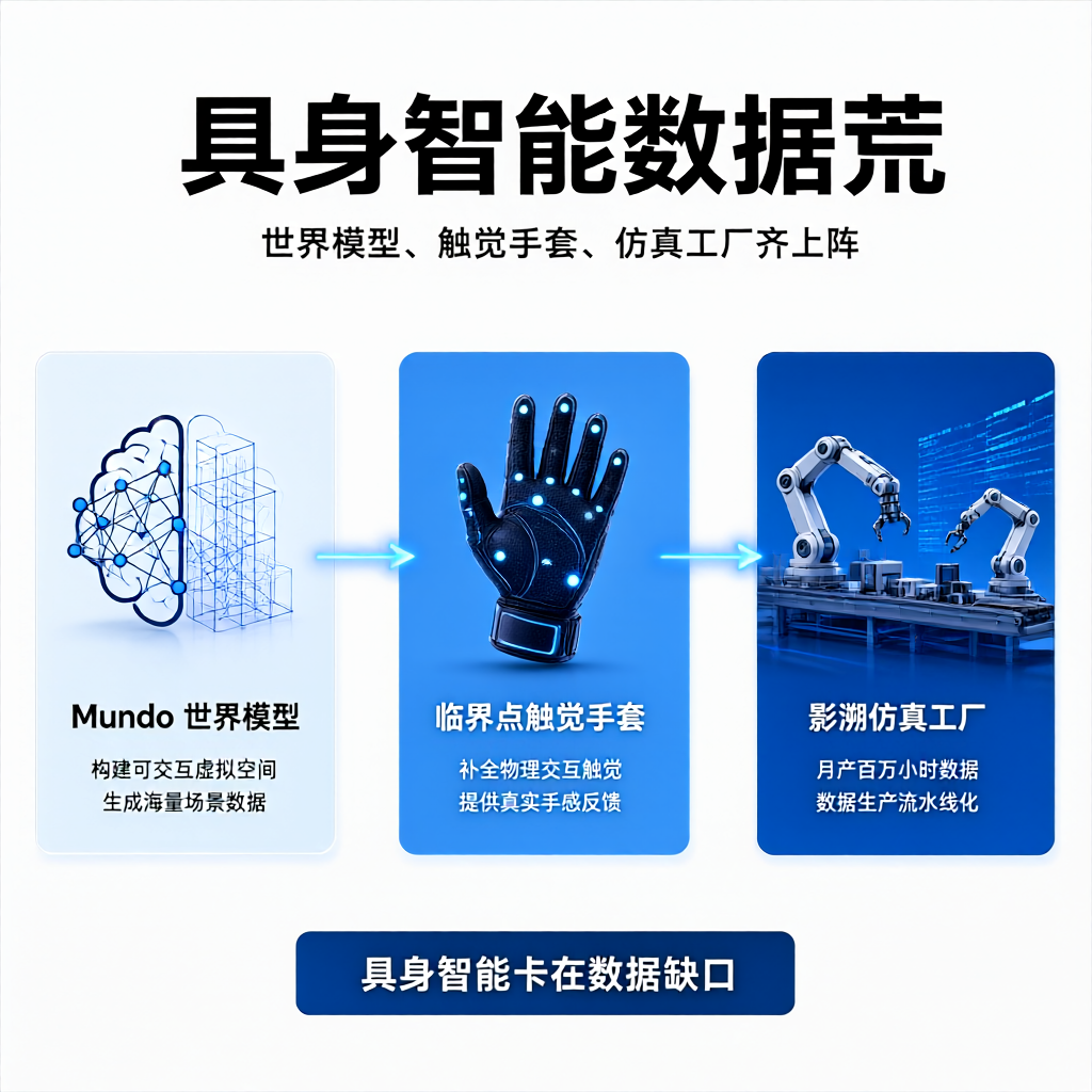 具身智能数据荒：世界模型、触觉手套、仿真工厂齐上阵