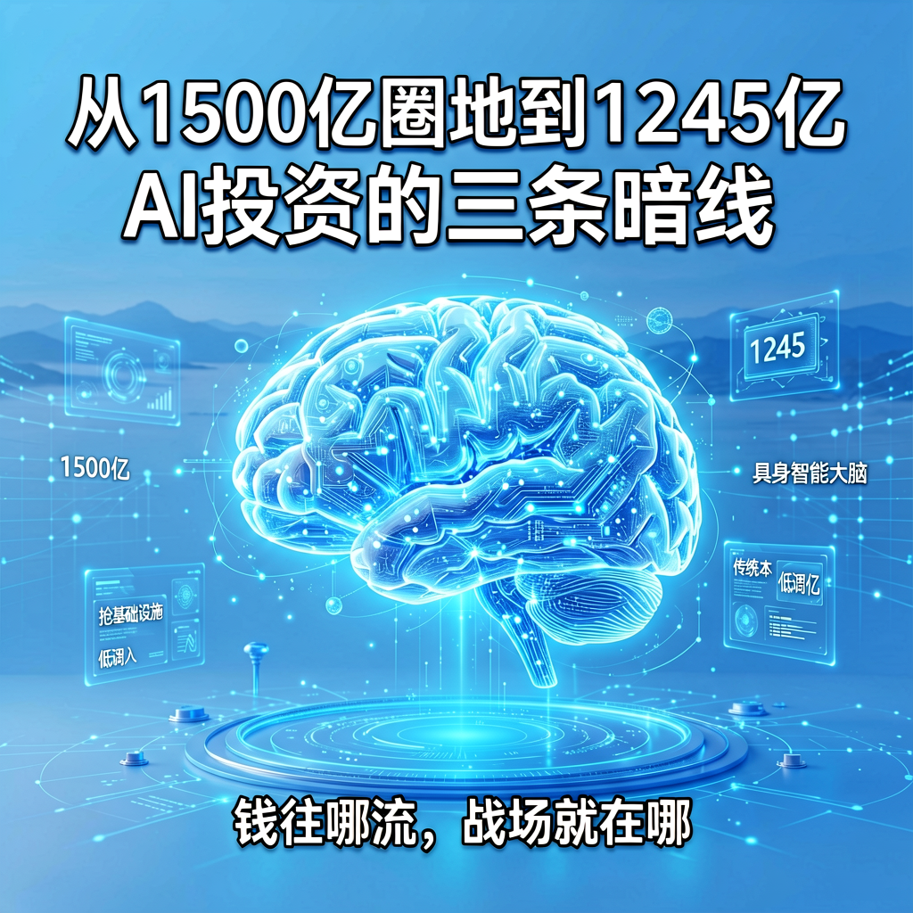 从1500亿圈地到1245亿造脑：AI投资的三条暗线