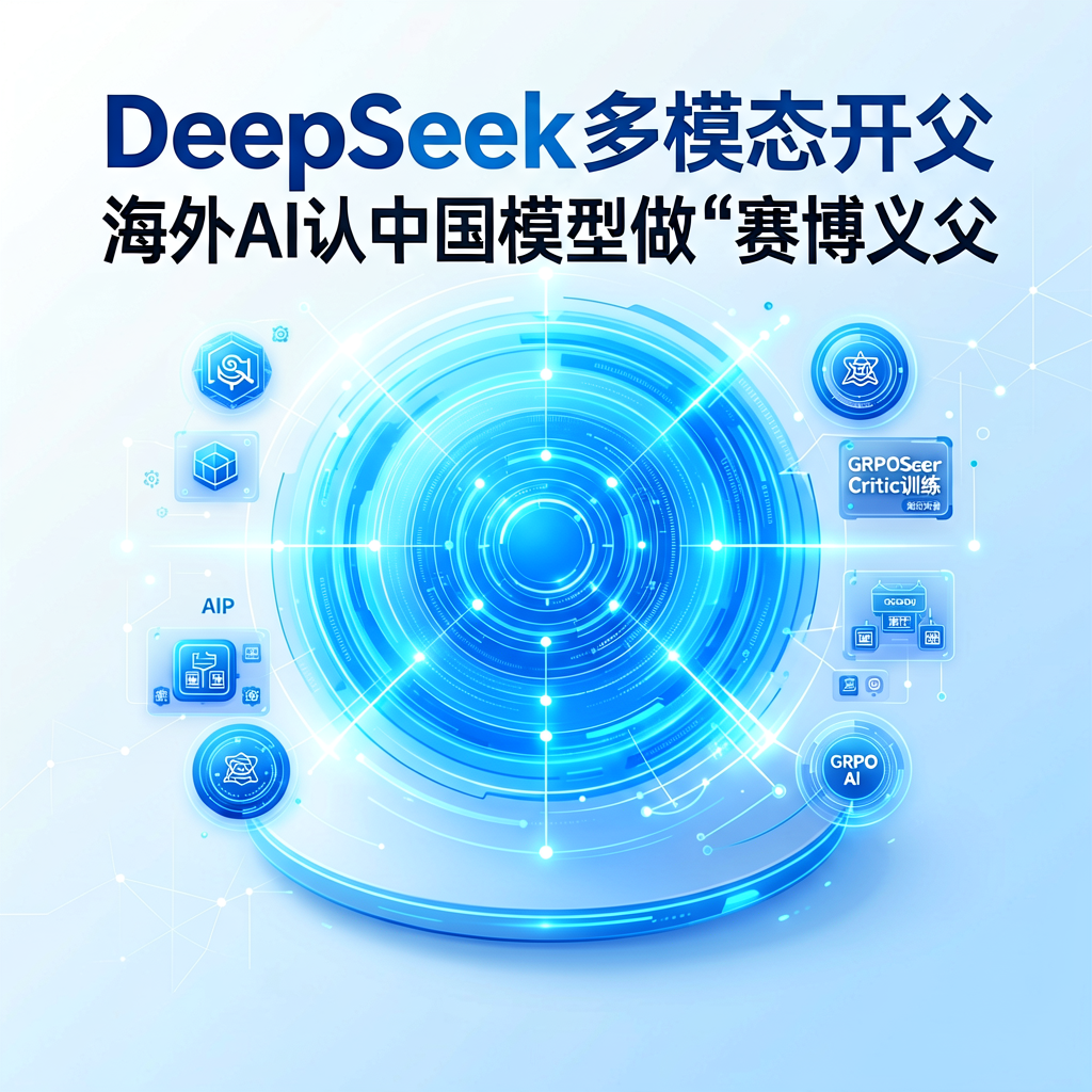 DeepSeek多模态开眼，海外AI认中国模型做“赛博义父”