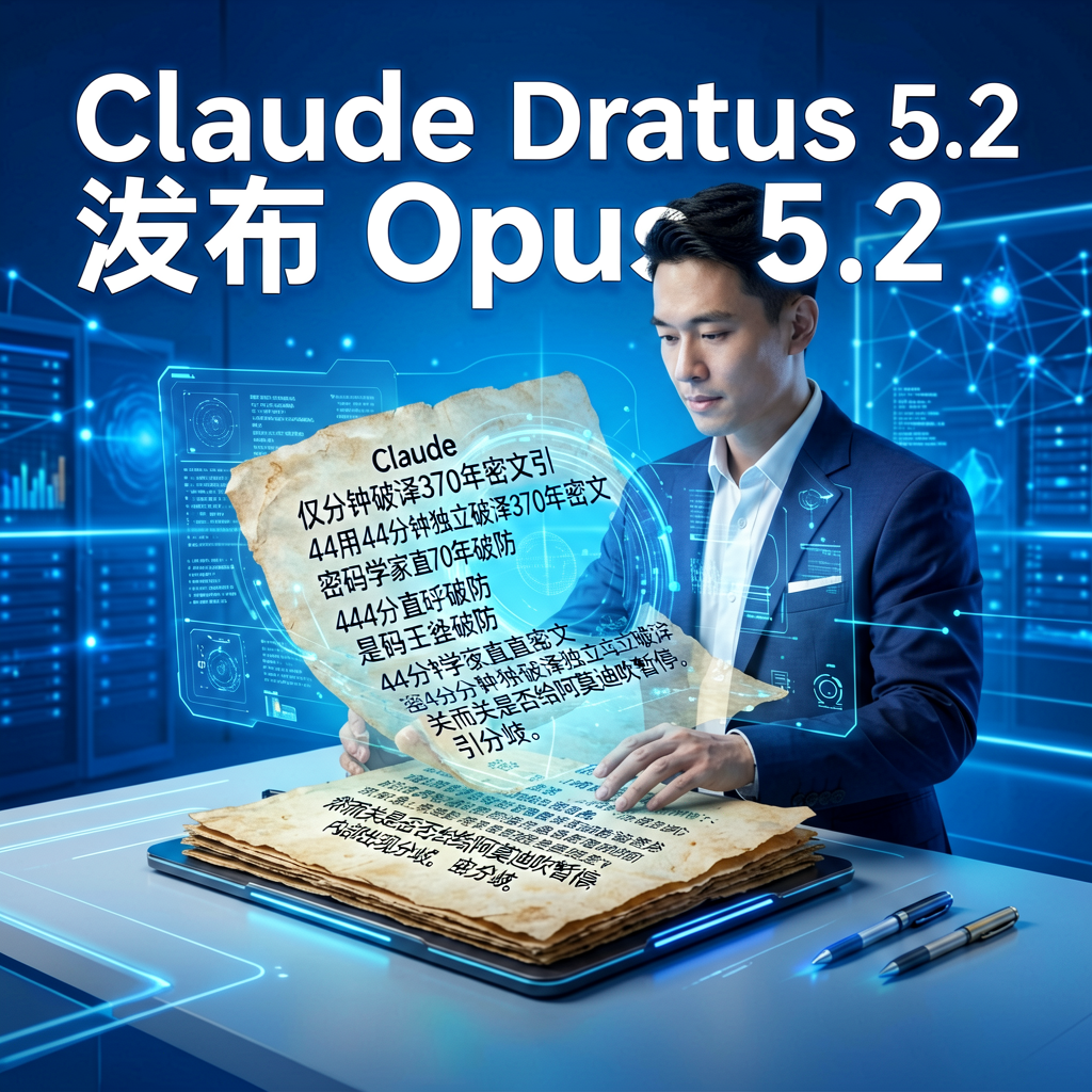 Claude深夜发布Opus 5.2，44分钟破译370年密文引分歧