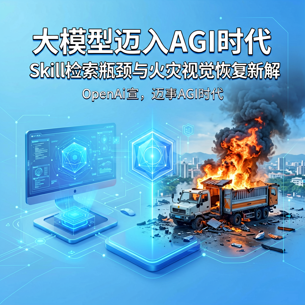 大模型迈入AGI时代：Skill检索瓶颈与火灾视觉恢复新解