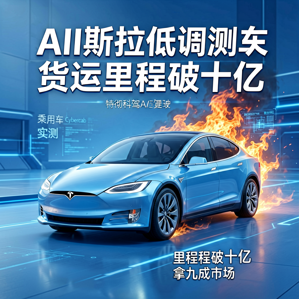 AI自动驾驶战火：特斯拉低调测车，货运里程破十亿