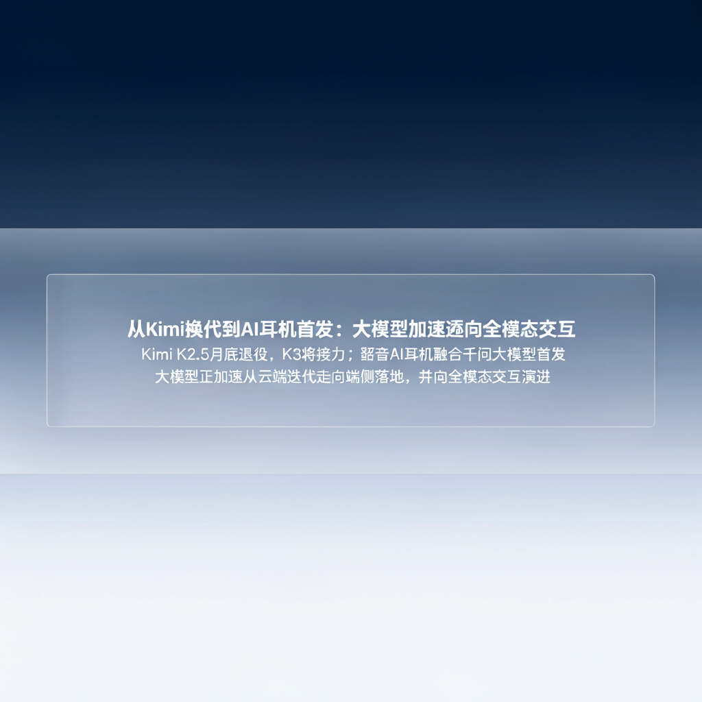从Kimi换代到AI耳机首发：大模型加速迈向全模态交互