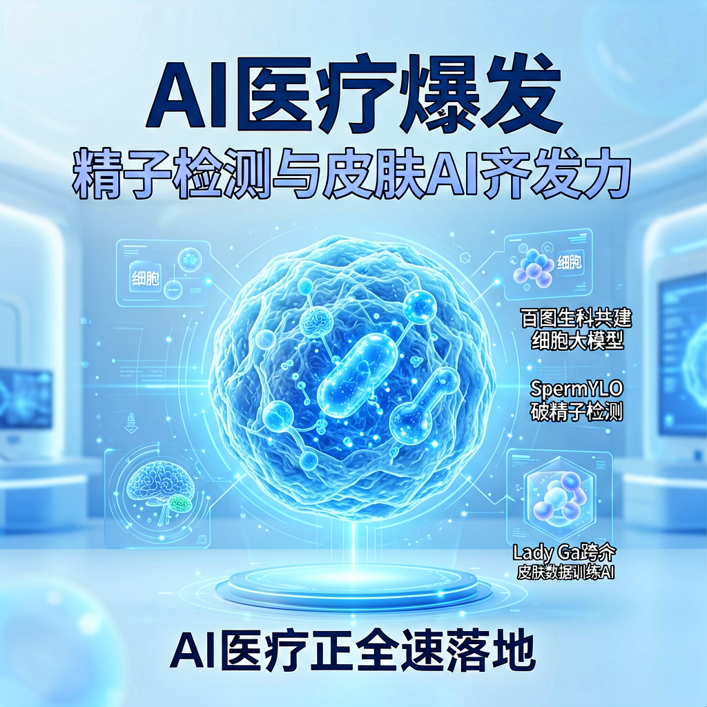 AI医疗爆发：细胞大模型、精子检测与皮肤AI齐发力