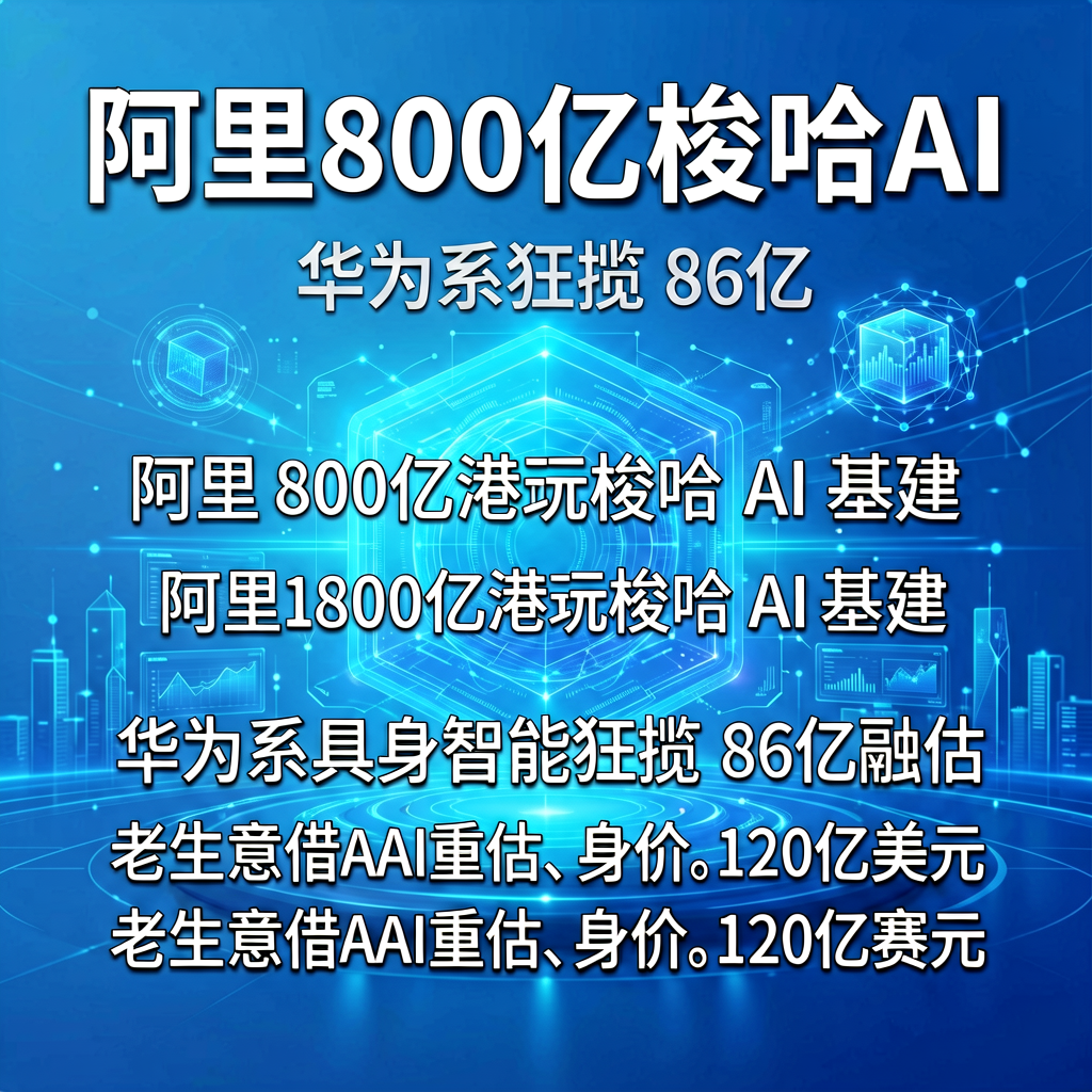 阿里800亿梭哈AI，华为系狂揽86亿，老生意被重估